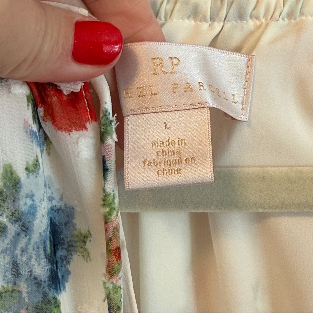 Rachel Parcell Floral Long Sleeve Dress - Red and Blue - Picture 4 of 4